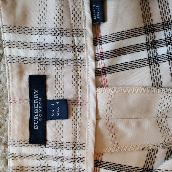 BURBERRY CHECK PLAID WIDE LEG PANTS - Picture 6 of 9